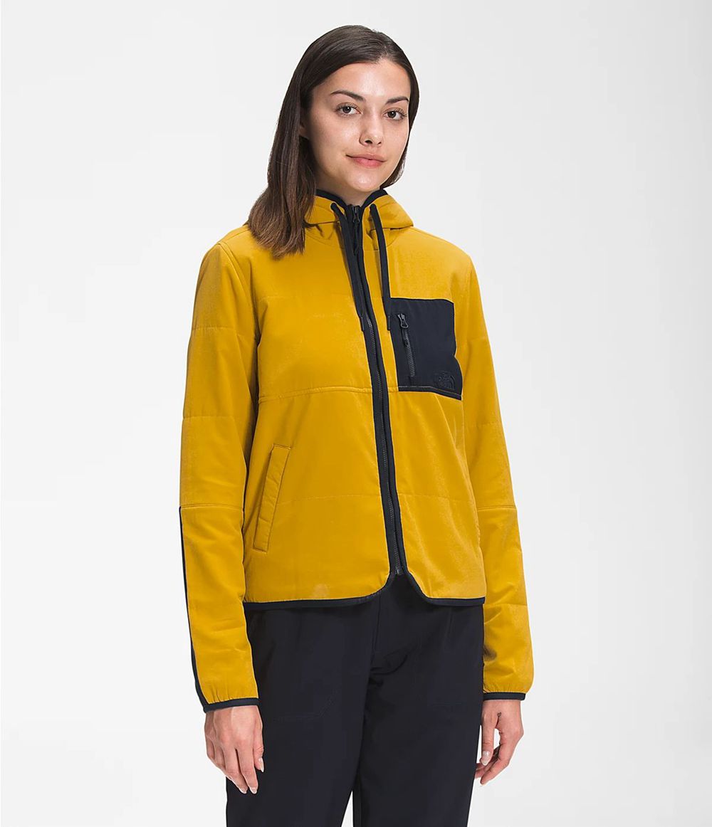 The North Face Mountain Sweatshirt Kapuzenpullover Damen - Gelb CH-375KTXB